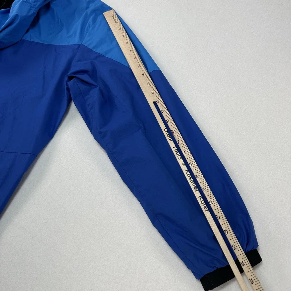 Nike Jacket Mens Large Blue Colorblock Full Zip Hooded Windbreaker 917809-435
